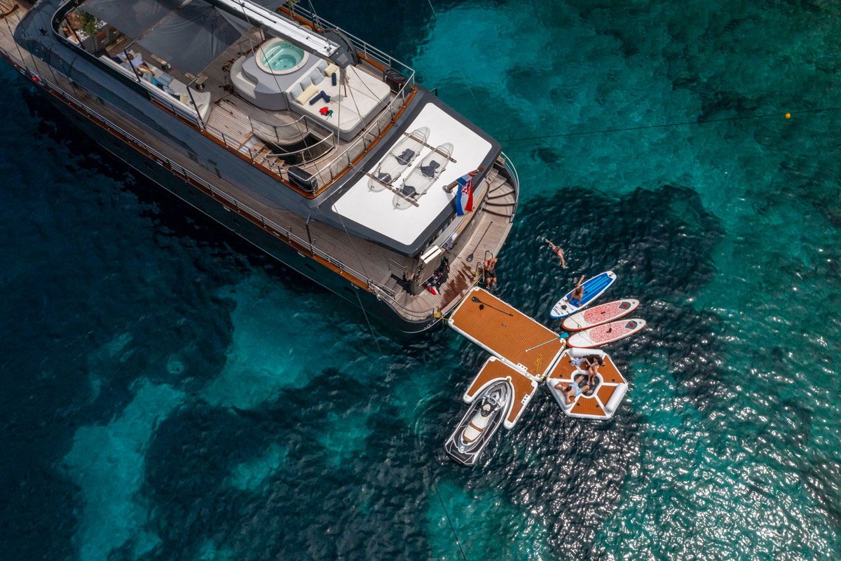 Rara Avis Croatia yacht charter deck