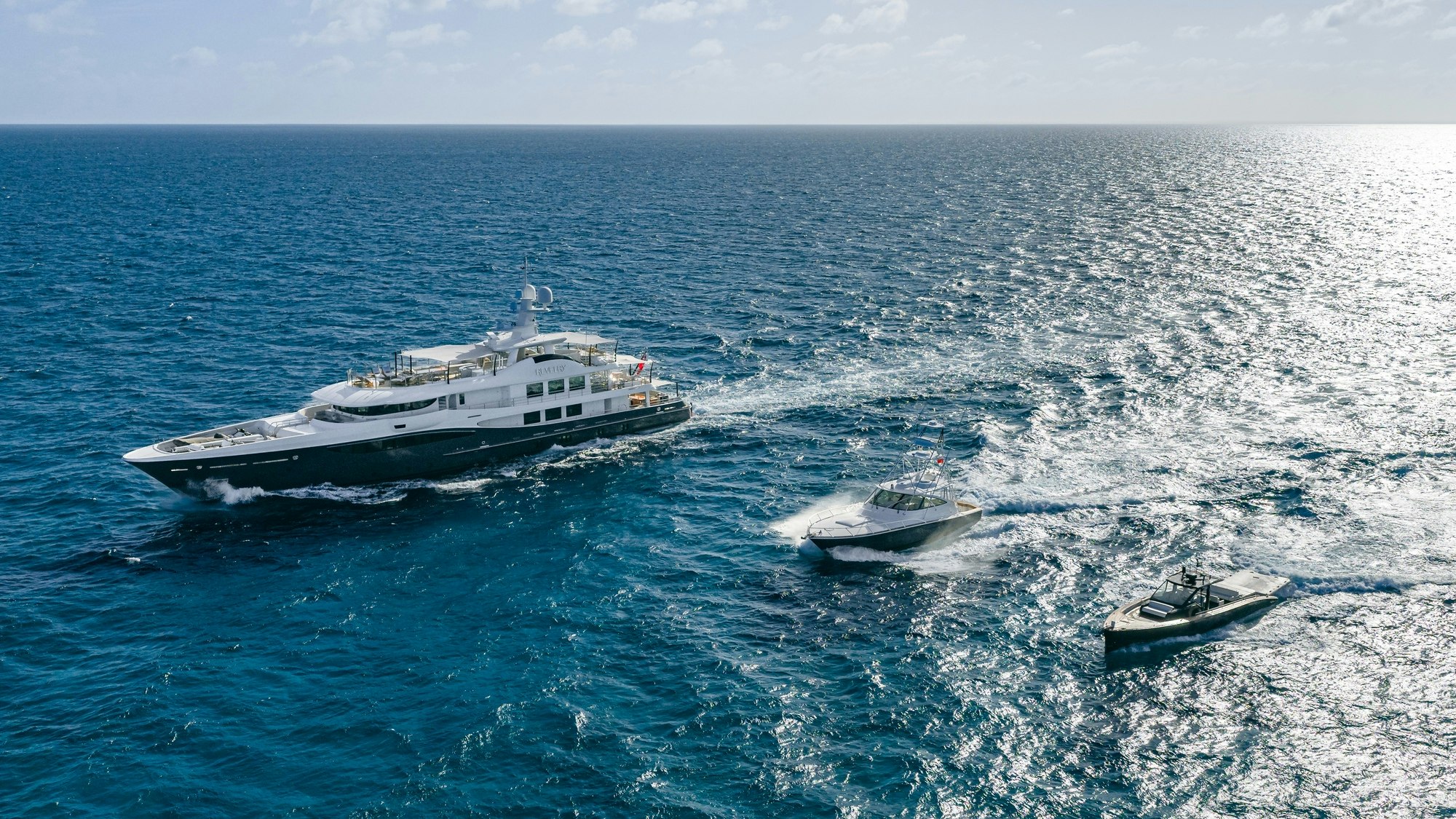 REVELRY luxury yacht charter deck