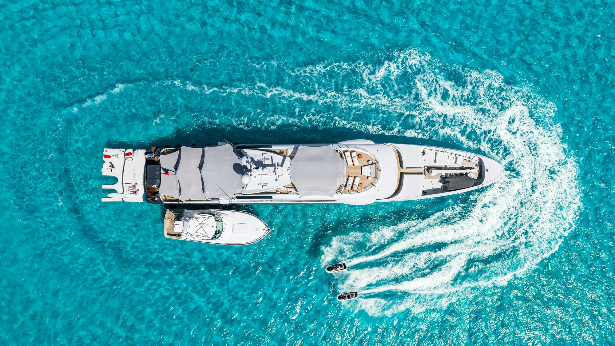 REVELRY interior luxury charter