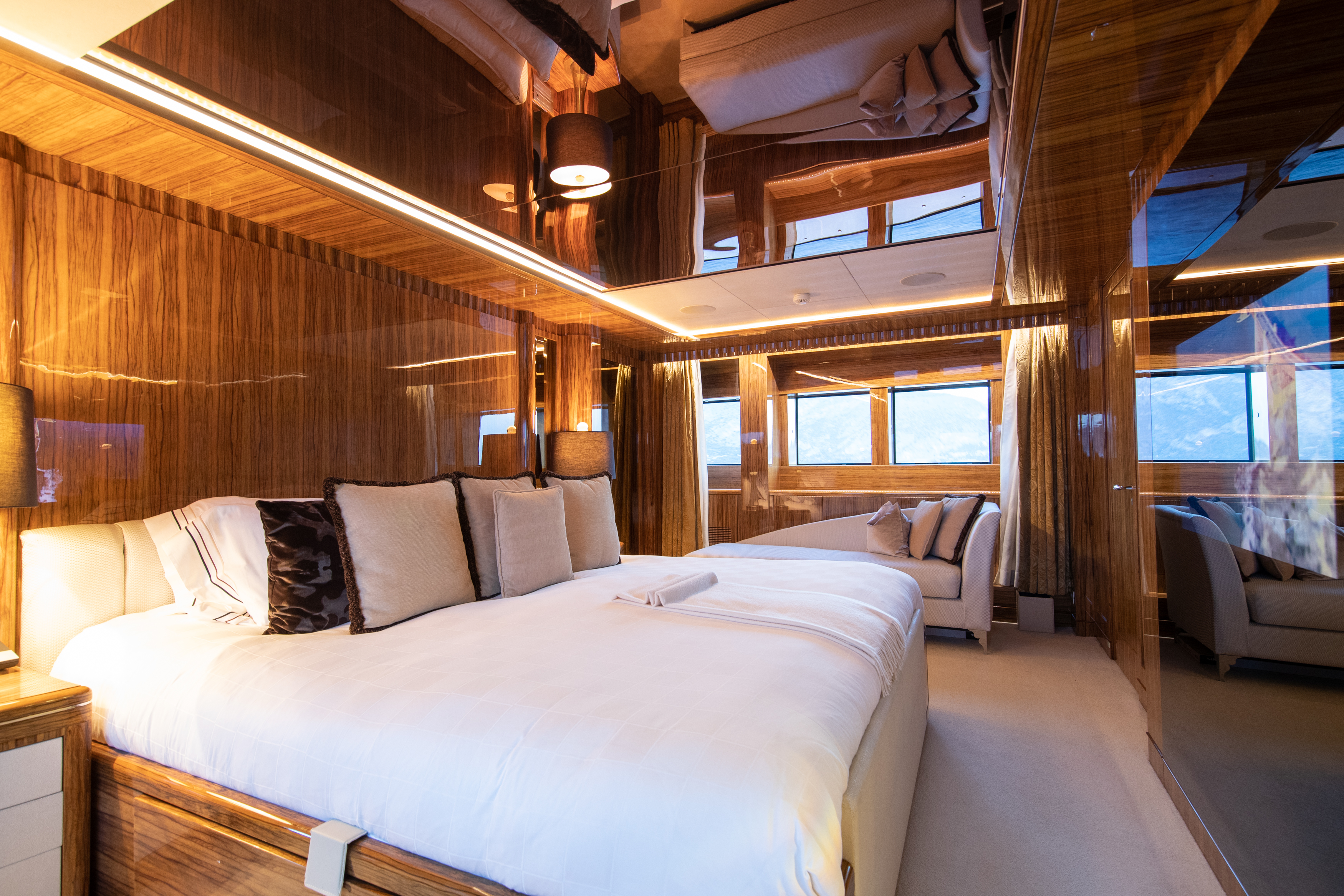 OKKO yacht interior luxury charter