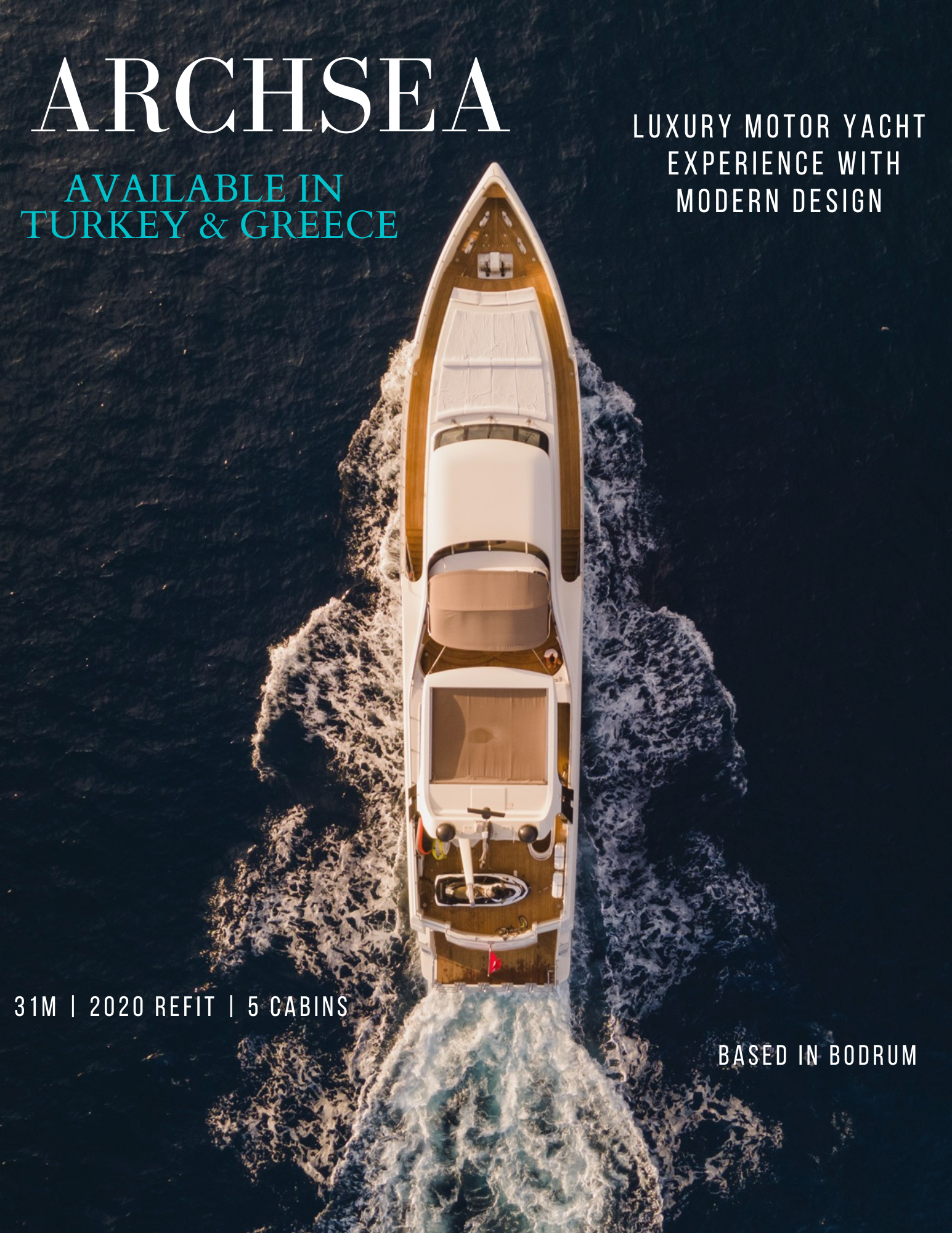 M/Y Archsea exterior profile