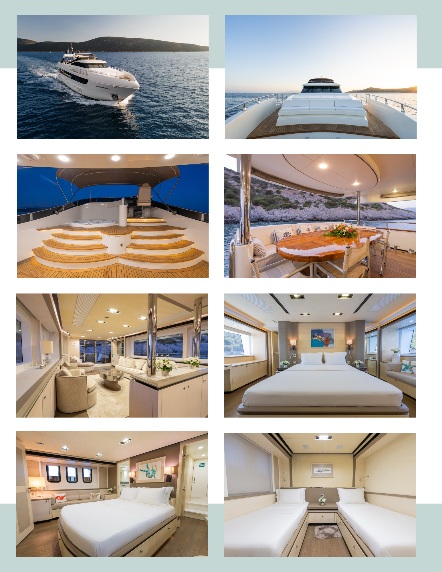 M/Y Archsea deck areas