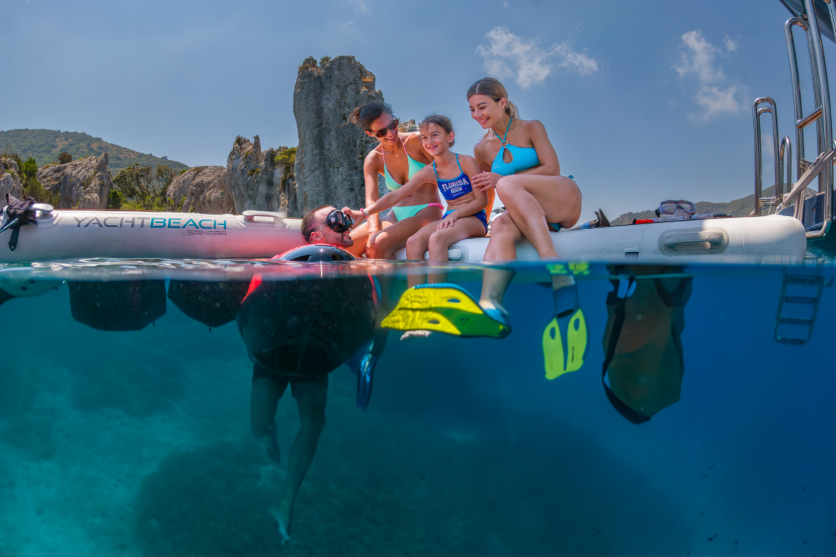 Croatian coastline view