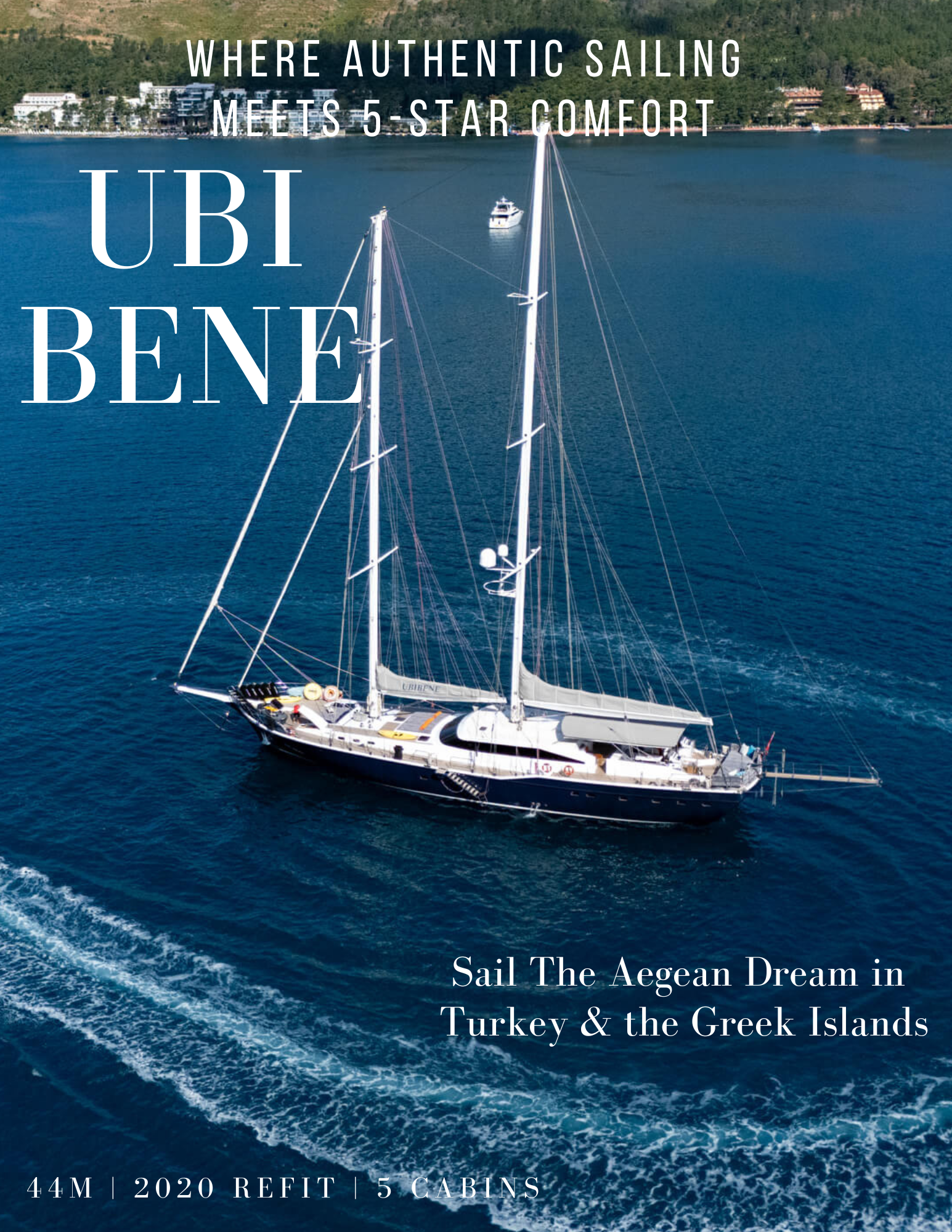 UBI BENE luxury motor sailing yacht