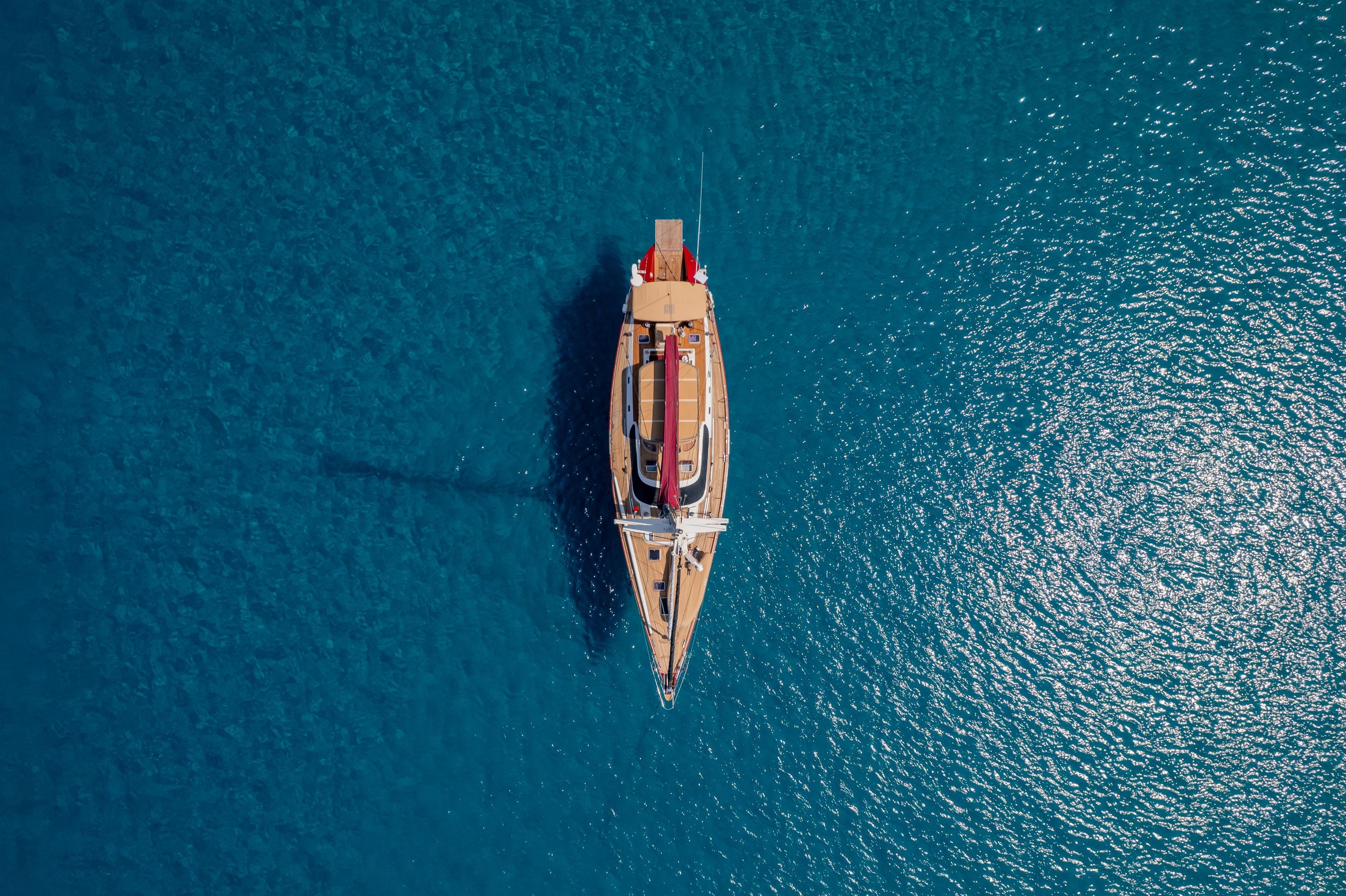 LILLA yacht deck and cockpit area