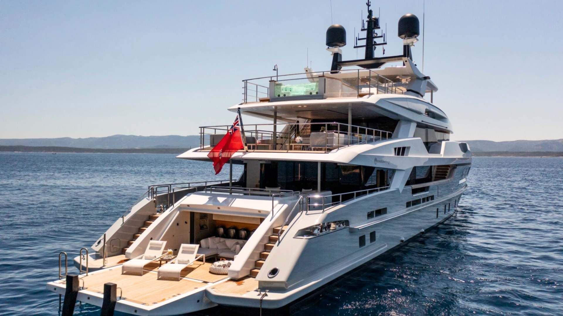 Mayva infinity pool luxury yacht charter