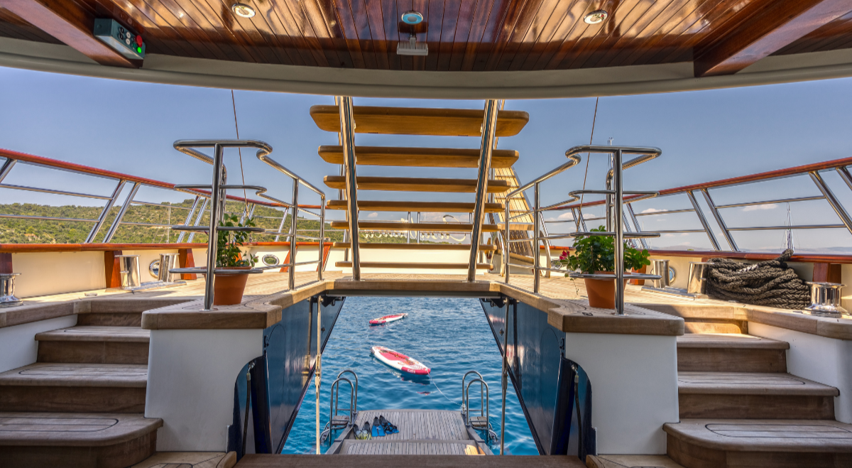 Casablanca yacht spacious deck areas