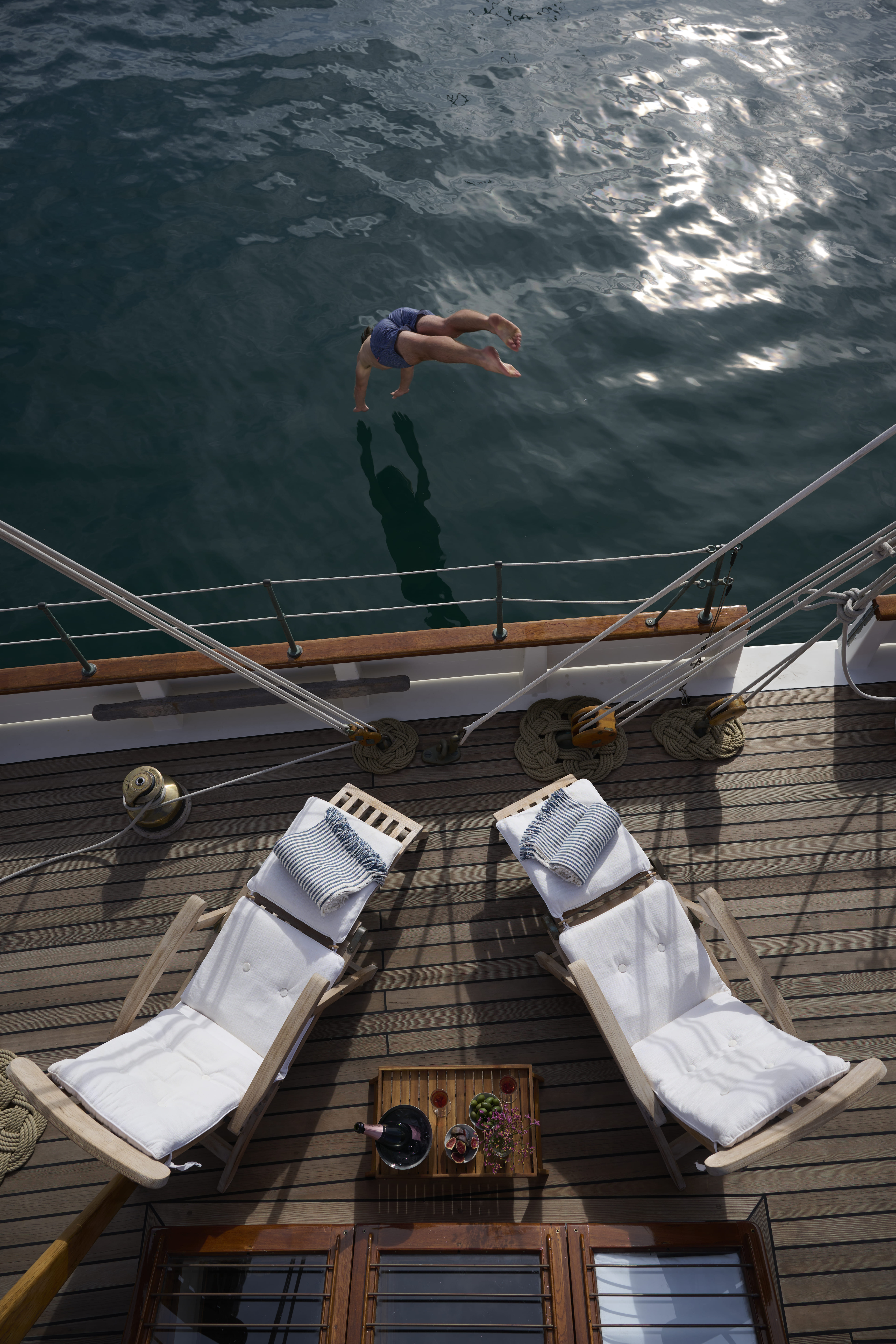 Black Swan yacht interior classic design