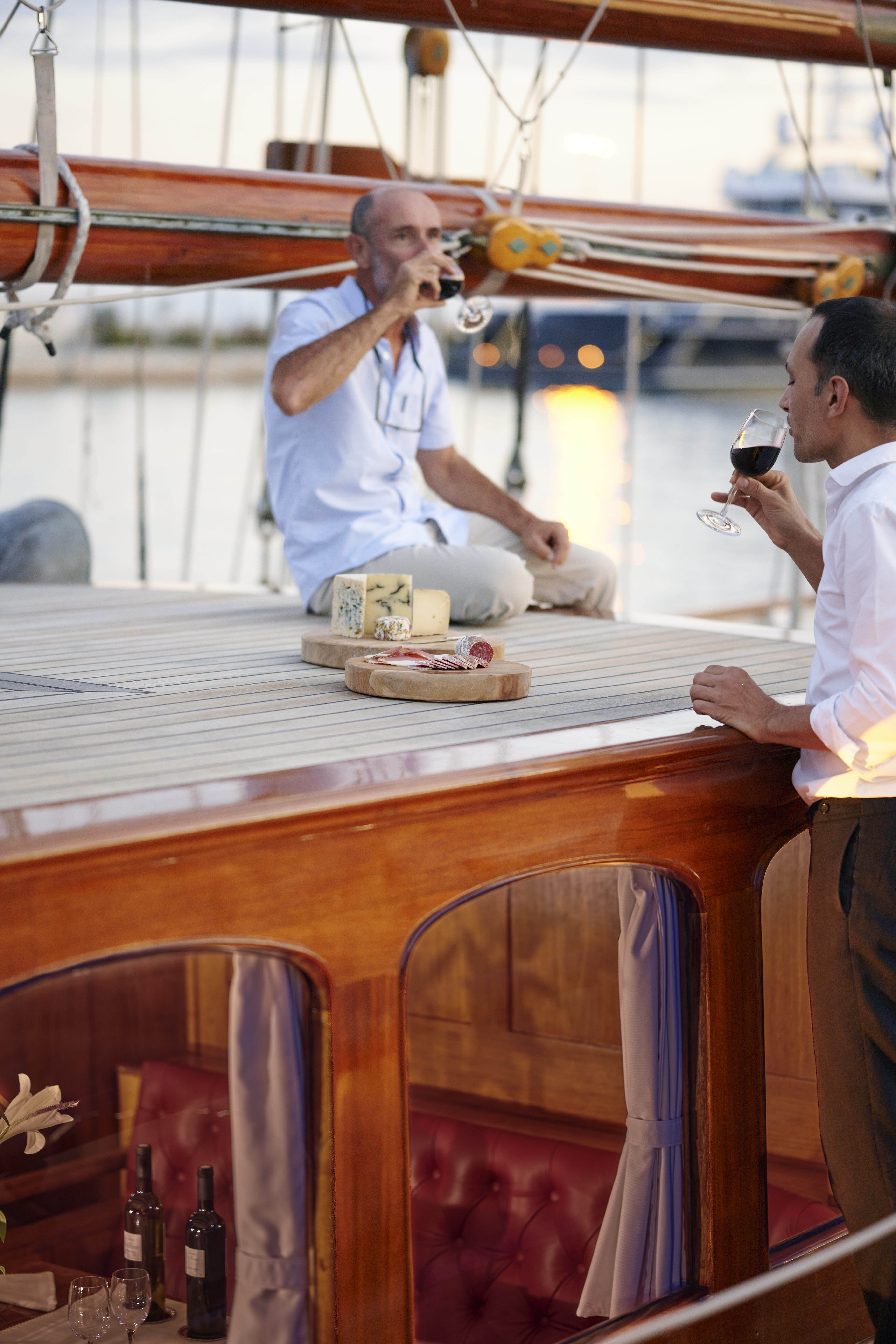 Black Swan yacht sailing under full sail