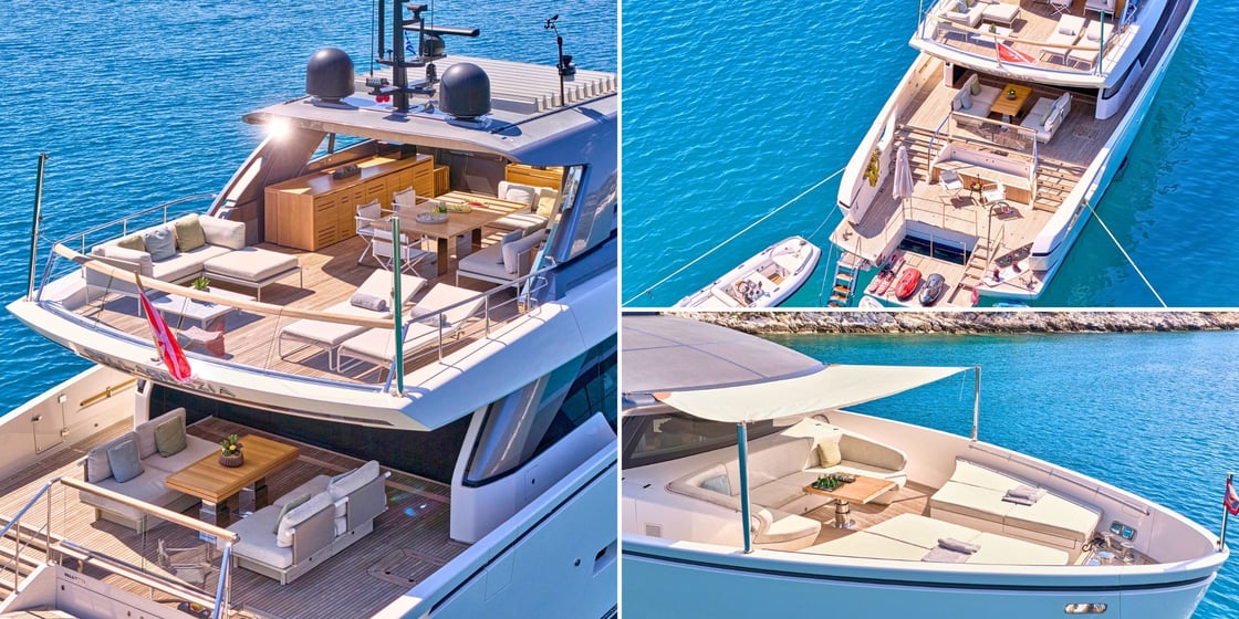 Dellagrazia Sanlorenzo SX88 luxury yacht charter Greece