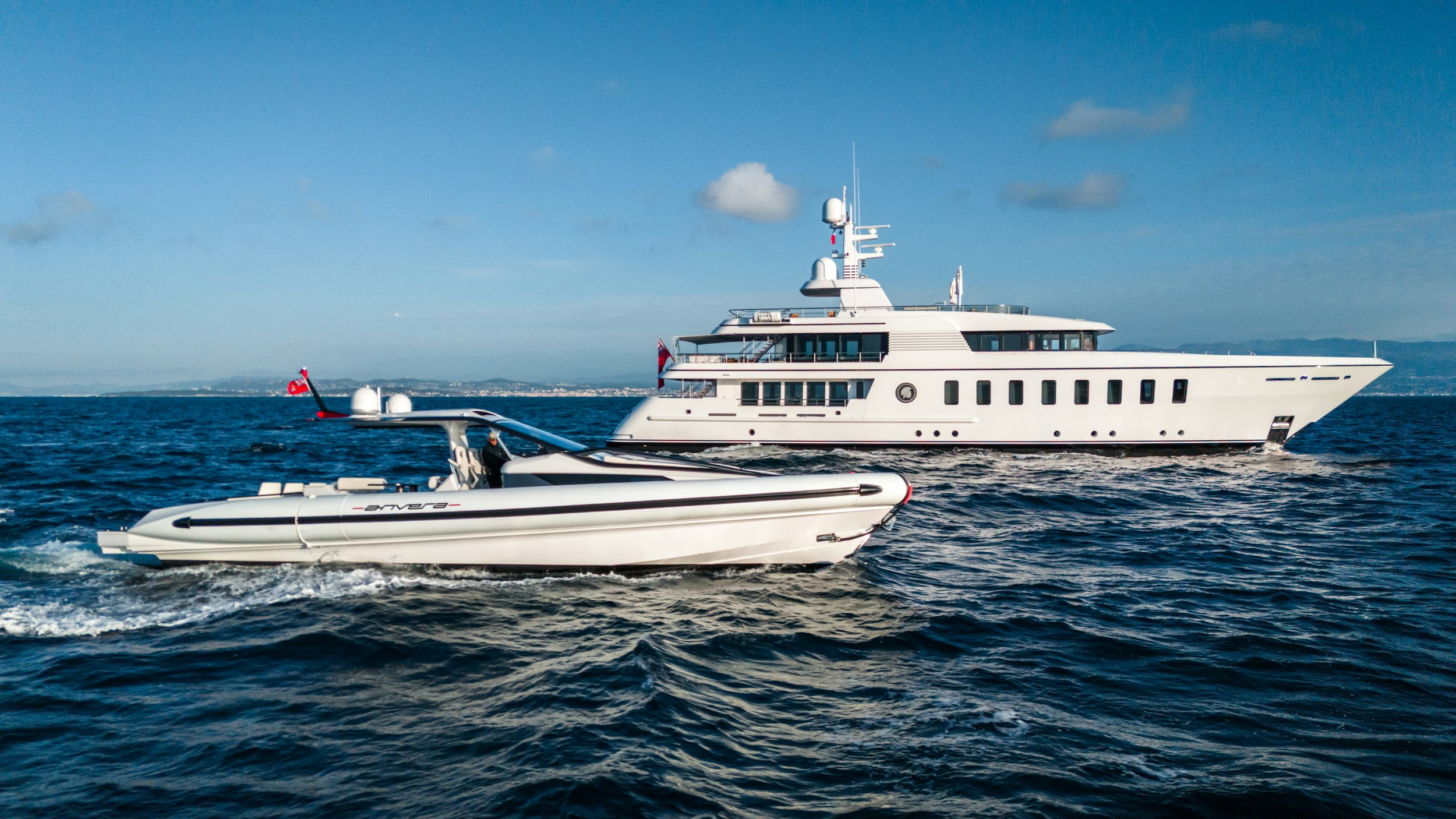 Gladiator yacht deck and exterior detail