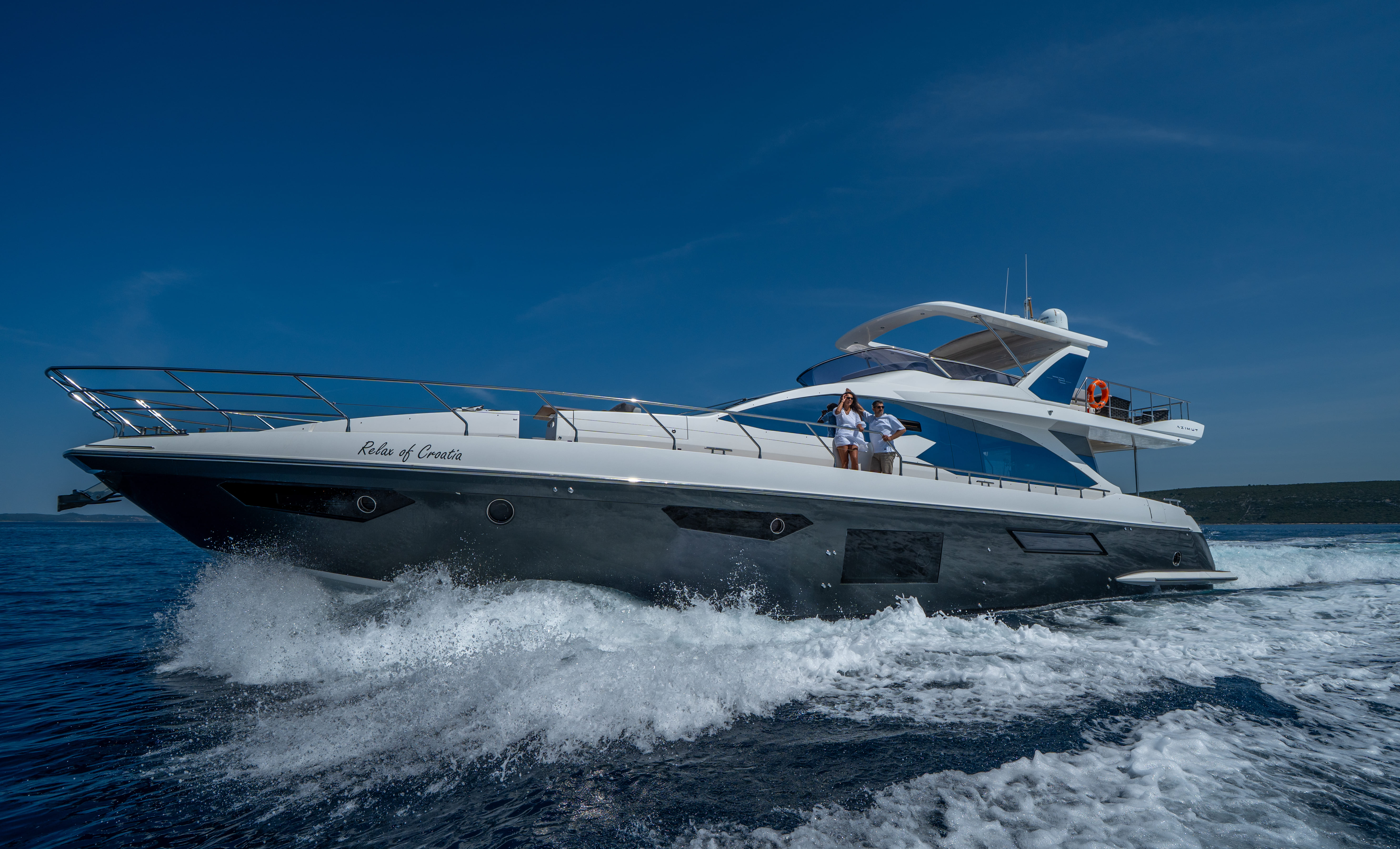 Relax of Croatia at anchor in the Adriatic