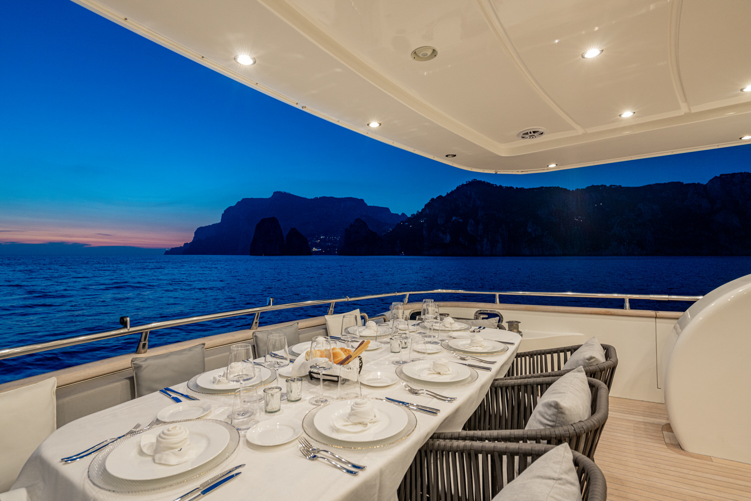 Gemini 3 interior cabin luxury charter