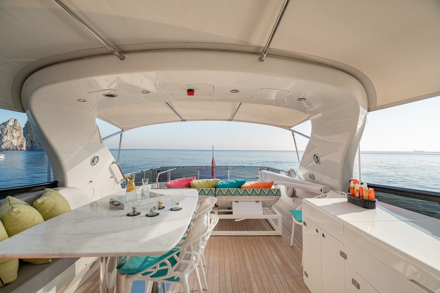 Amalfi Coast yacht charter coastline view