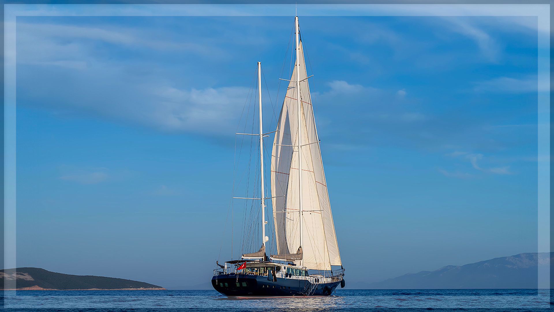 Turkish coast gulet cruise Bodrum anchorage