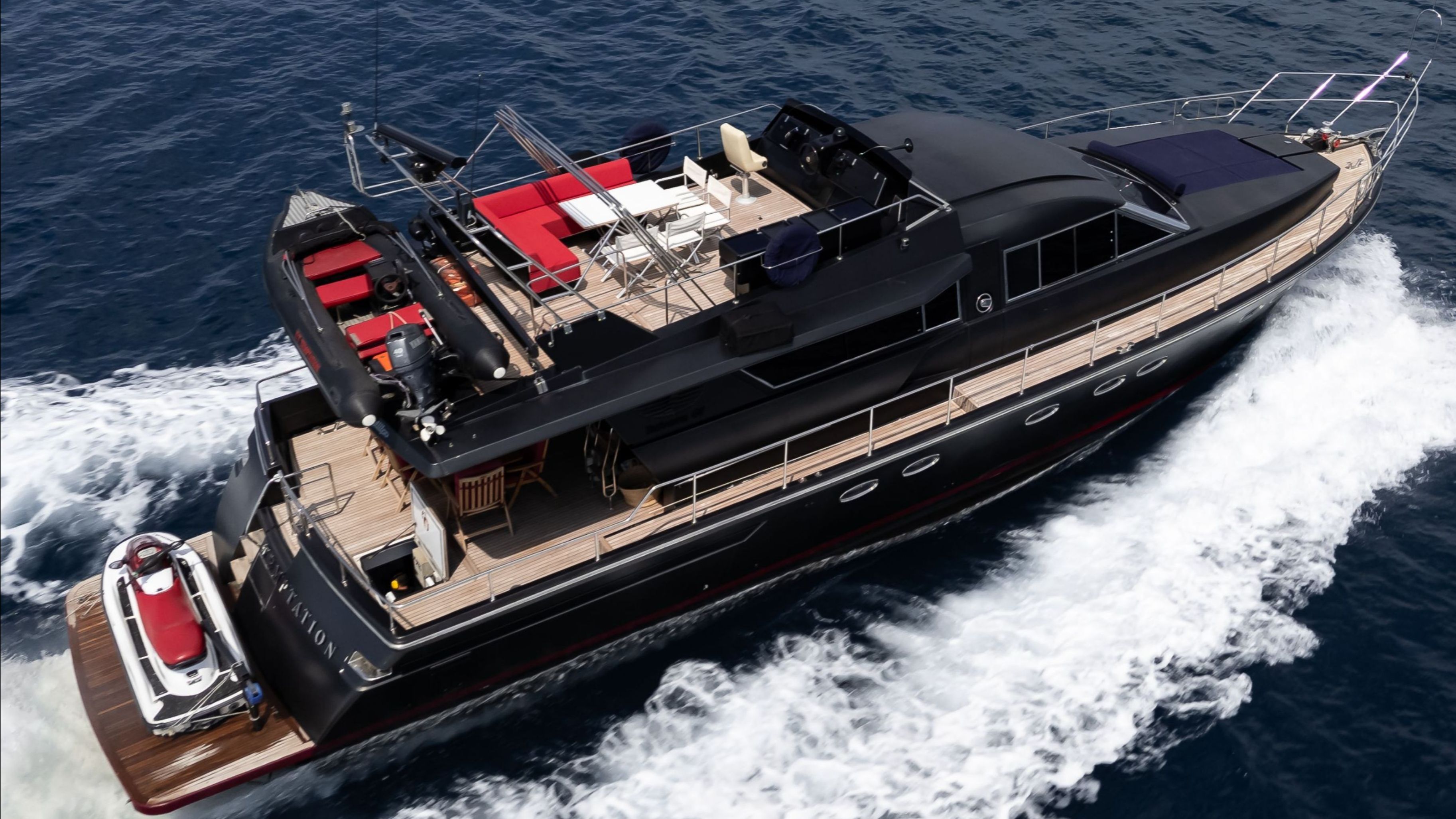 Temptation yacht interior luxury charter Greece