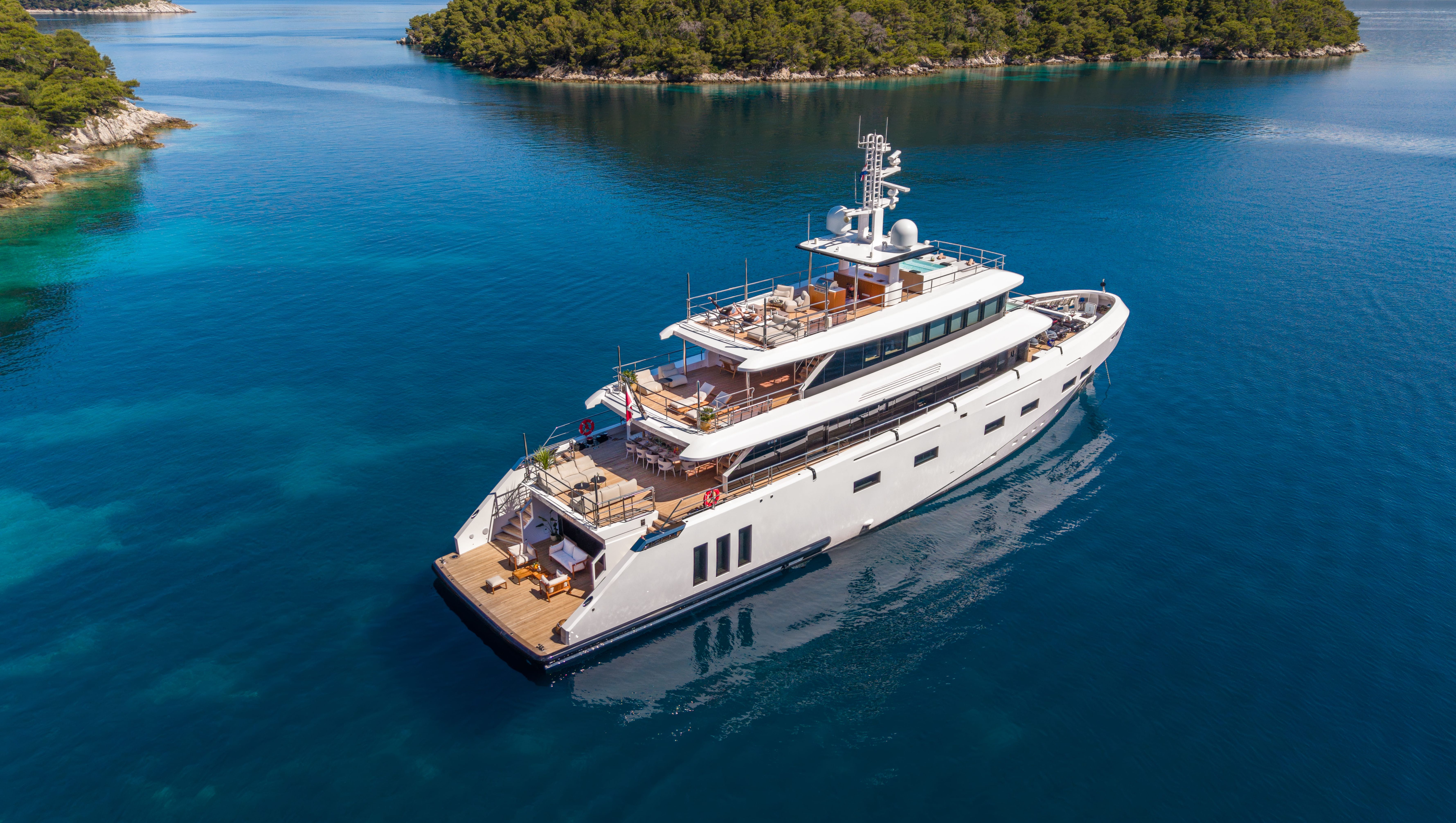Renata yacht at anchor
