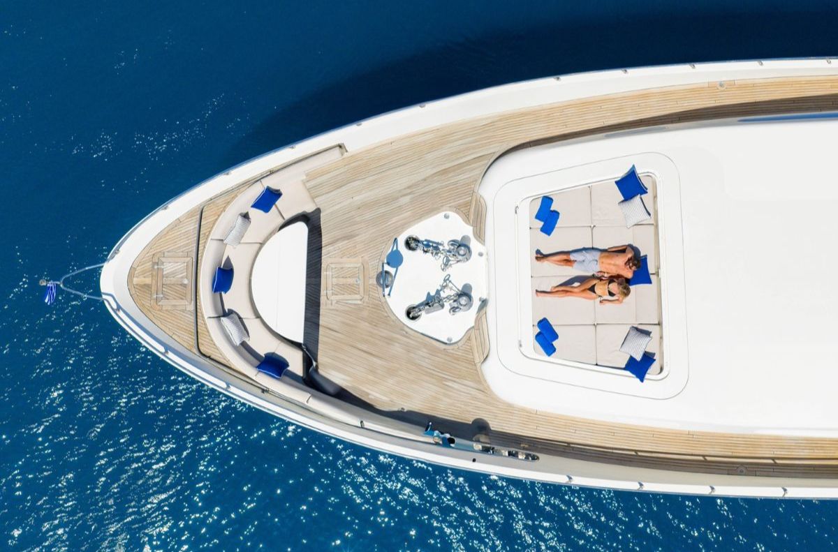 Greek islands from the sea