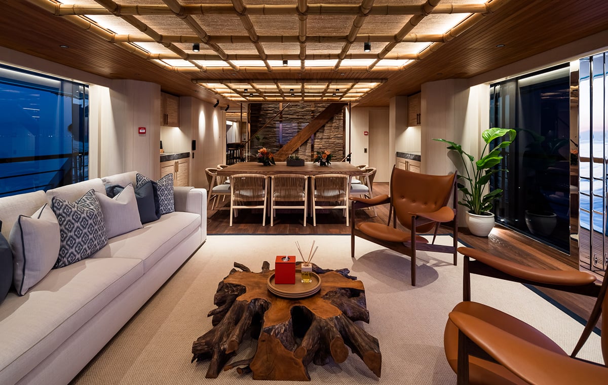 King Benji interior and deck spaces