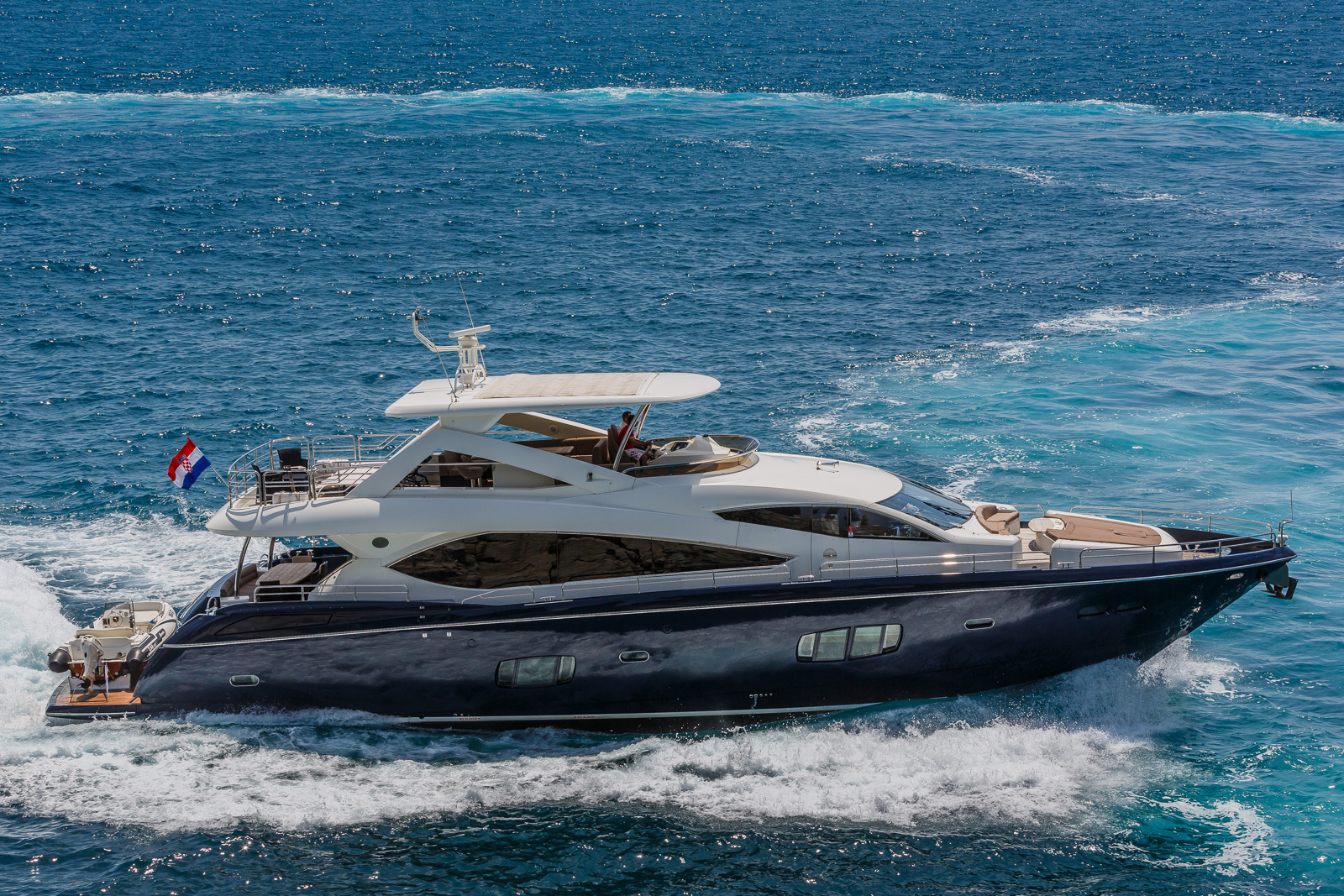 Croatian coastline islands from yacht