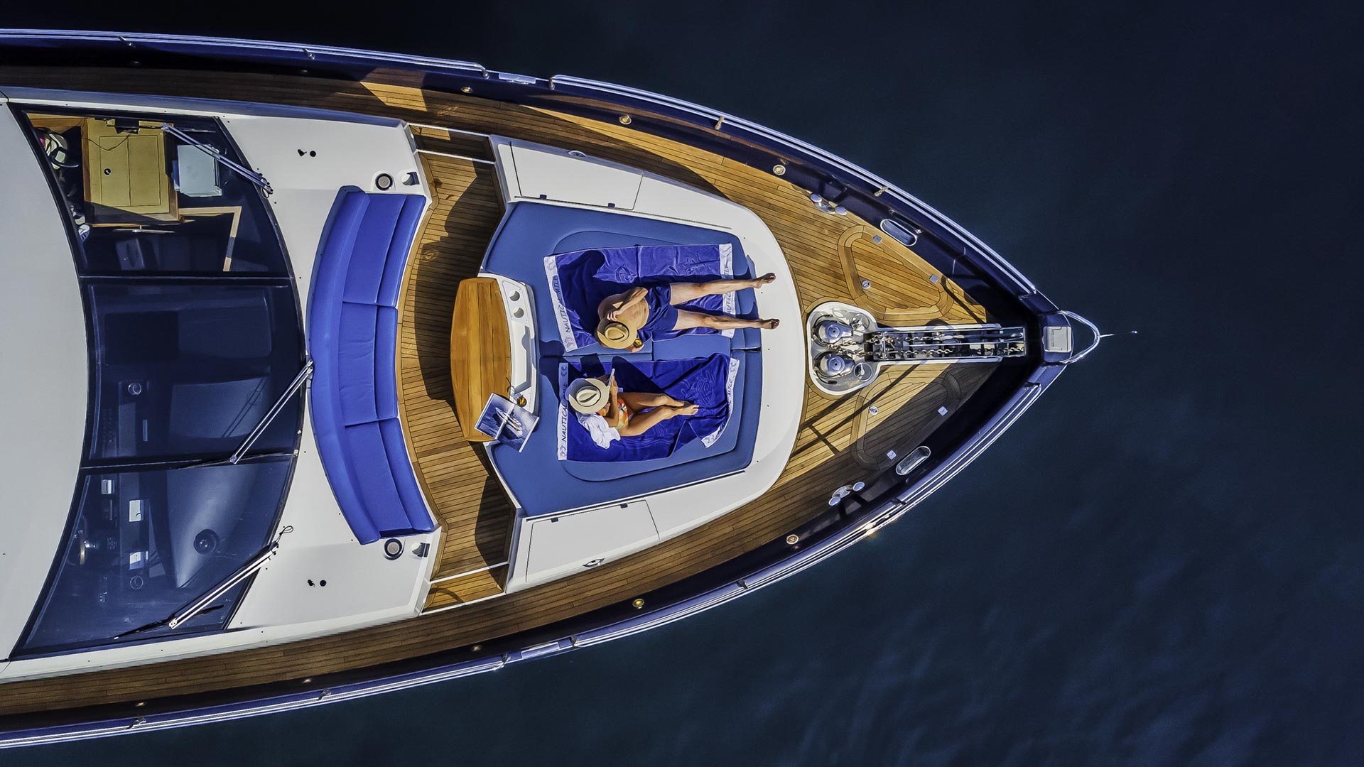 Bay of Kotor Montenegro from luxury yacht