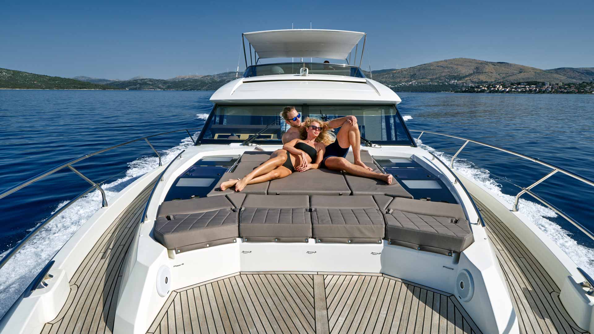 Luxury gulet charter on the Adriatic at sunset