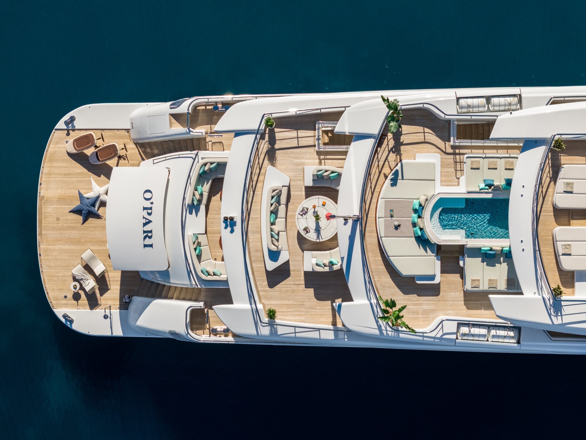 O'Pari deck — luxury charter holiday Turkish Riviera