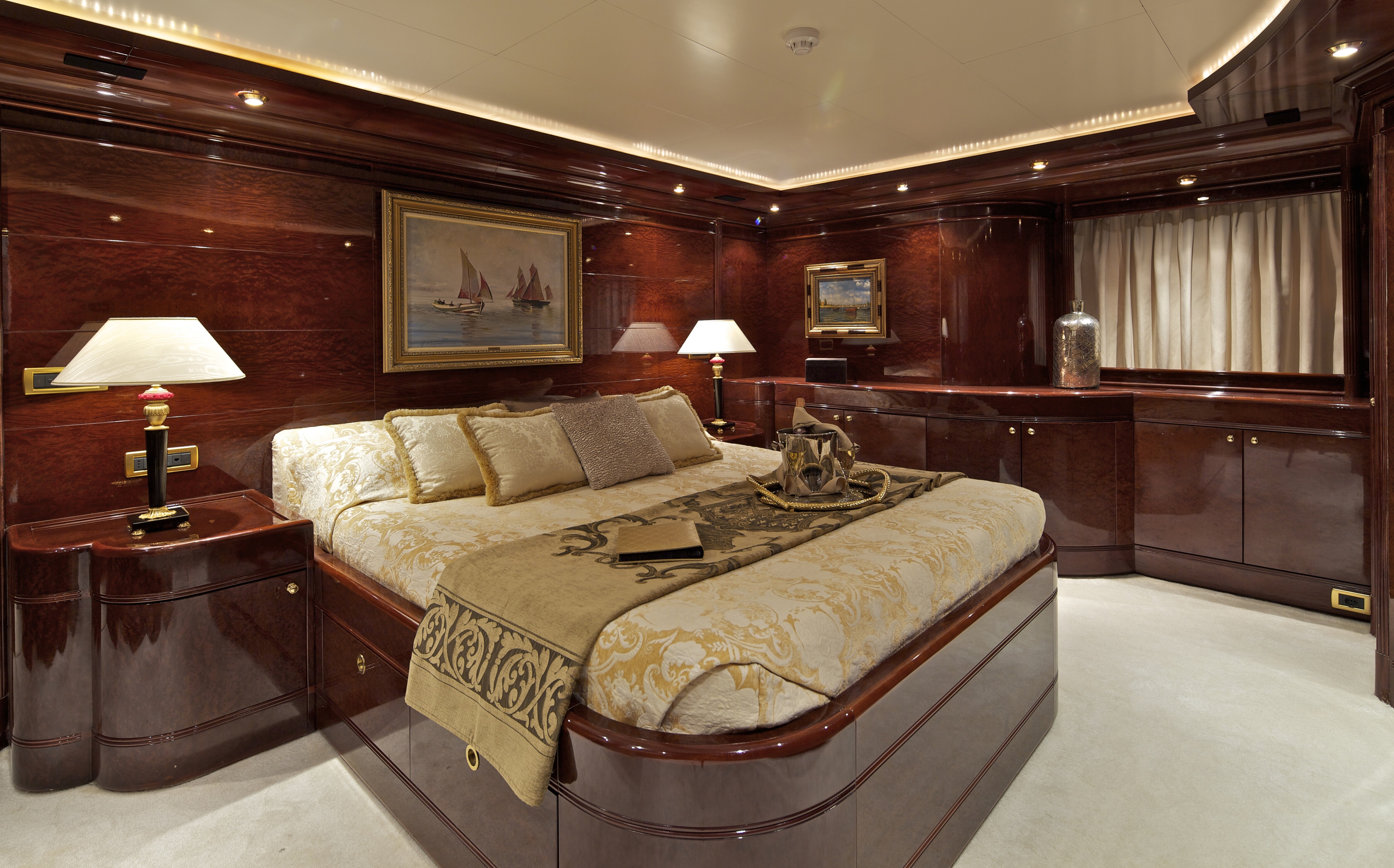 O'Rion aft deck dining Greece luxury charter