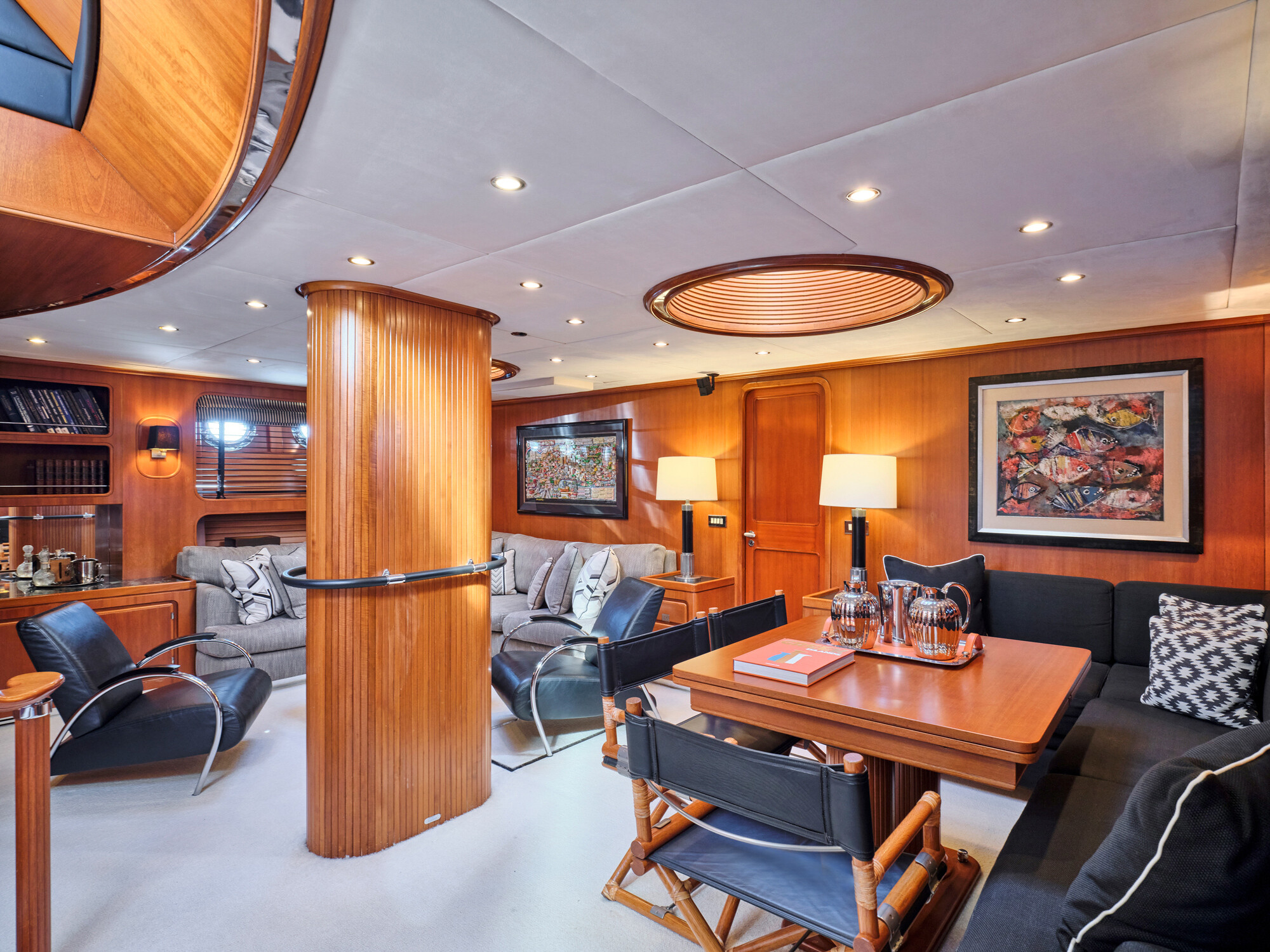 Gitana sailing yacht interior stateroom
