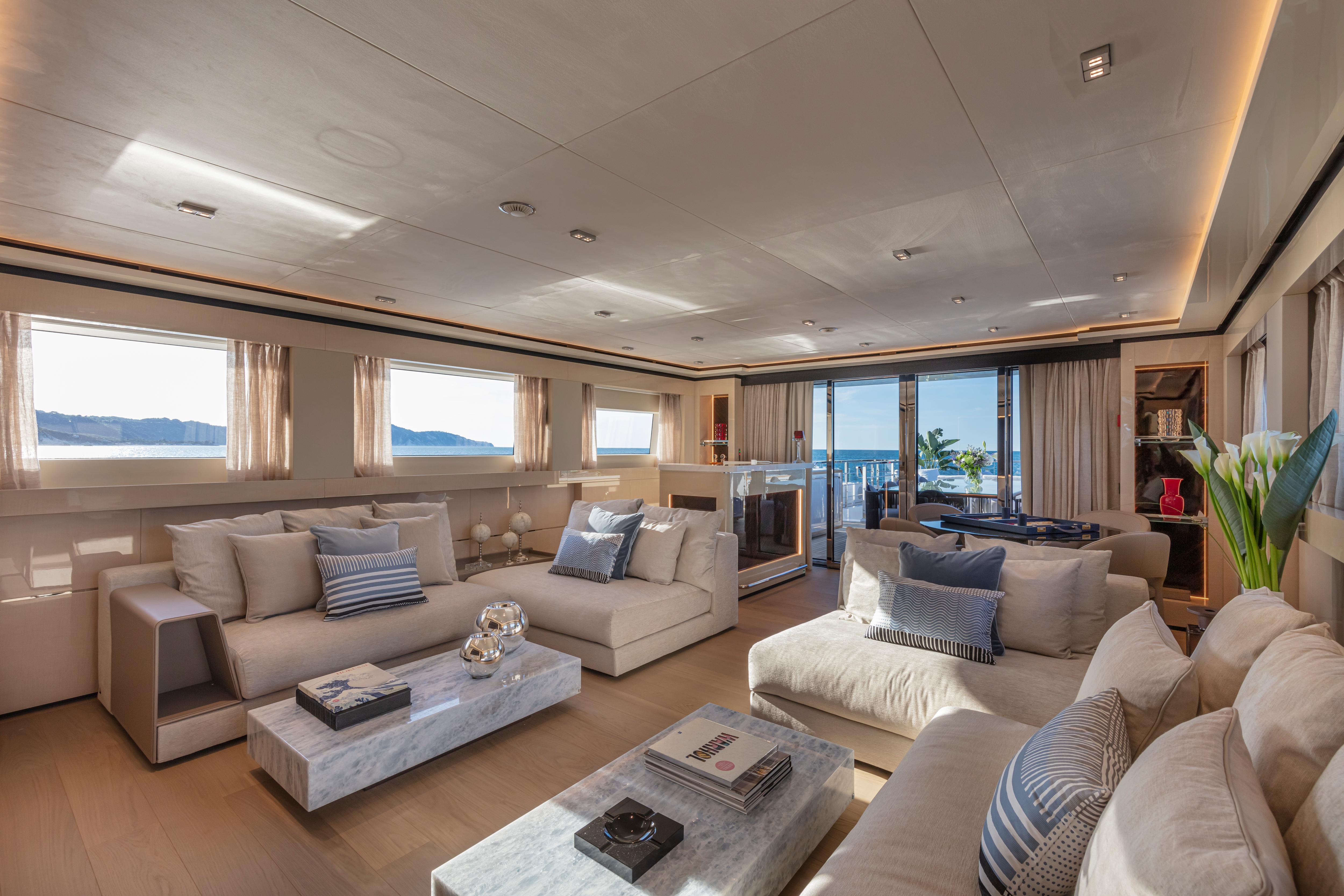 K2 interior luxury charter holiday Western Mediterranean