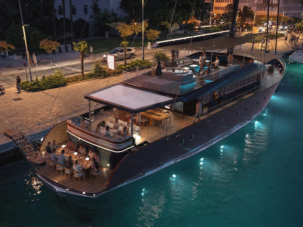 Rara Avis sundeck Jacuzzi Croatia charter