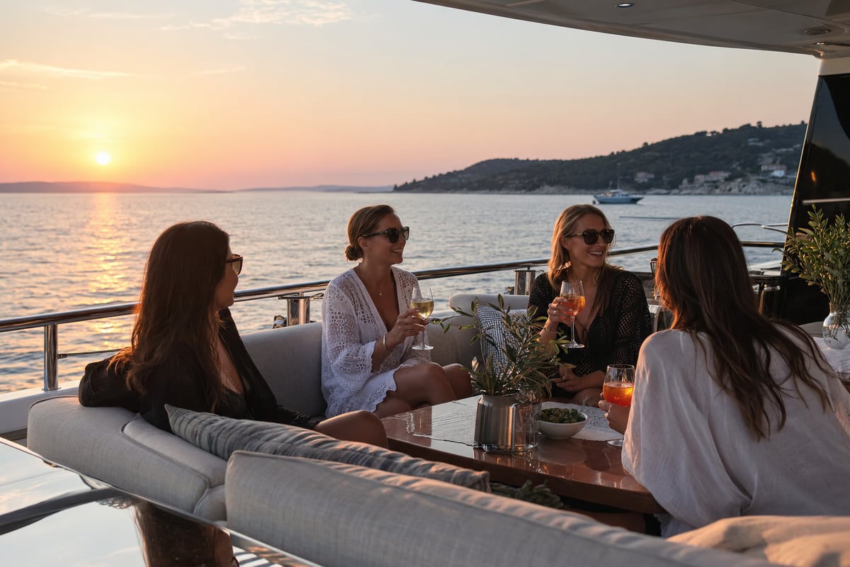 Anima Maris sundeck and exterior on Croatia gulet cruise