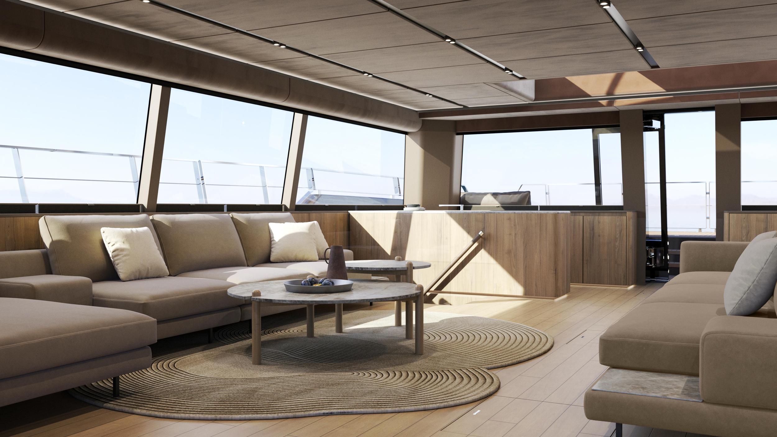 Anemos interior stateroom luxury charter