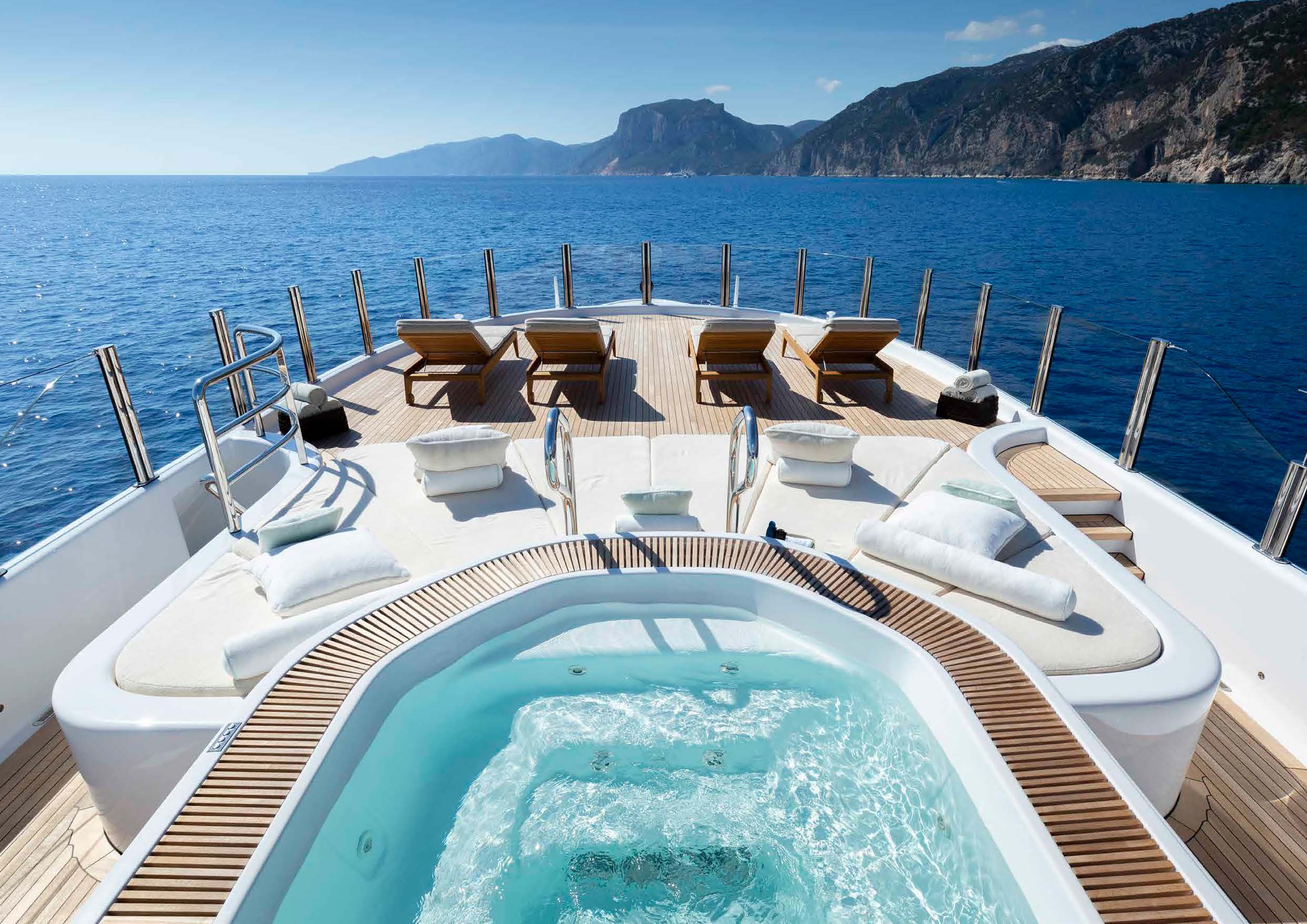 Galene yacht deck and exterior