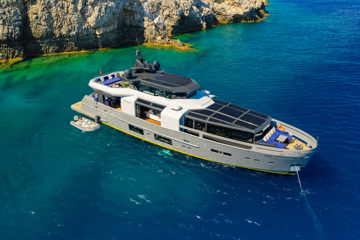 Angels yacht deck and tender