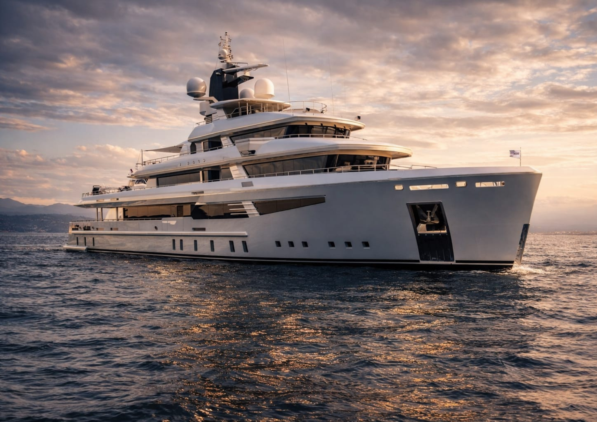 I Nova explorer yacht exterior at sea