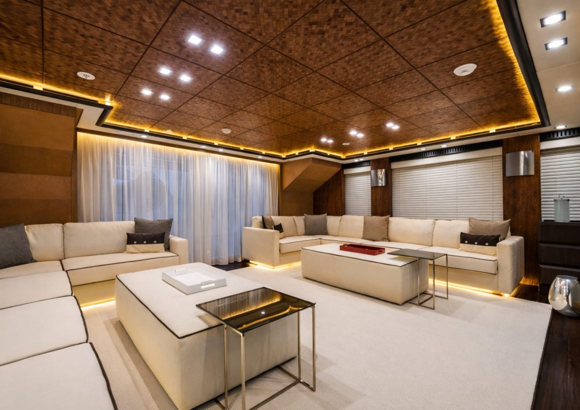 I Nova yacht interior living spaces