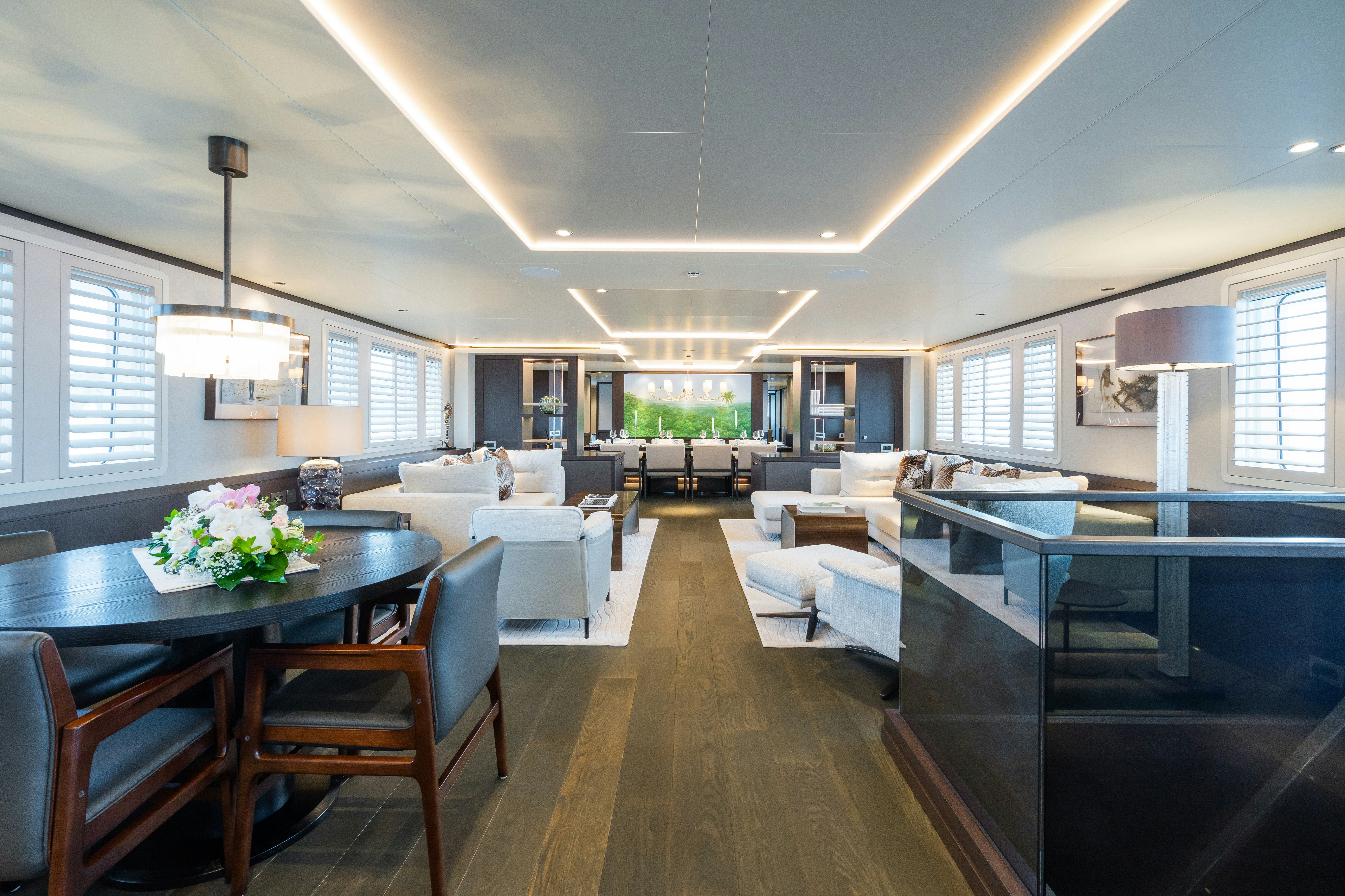 Emerald yacht — sundeck and exterior living spaces