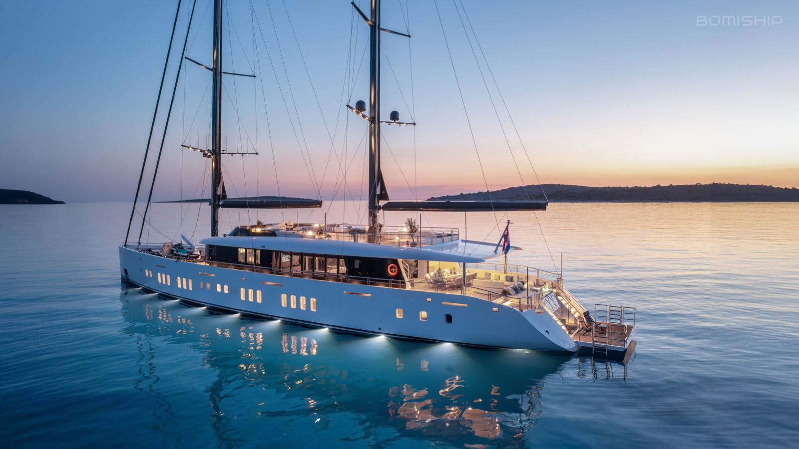 Adri gulet exterior deck in Croatia