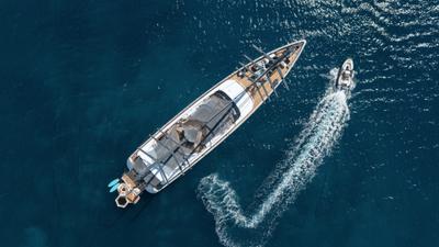 Adri gulet aerial view in Croatia