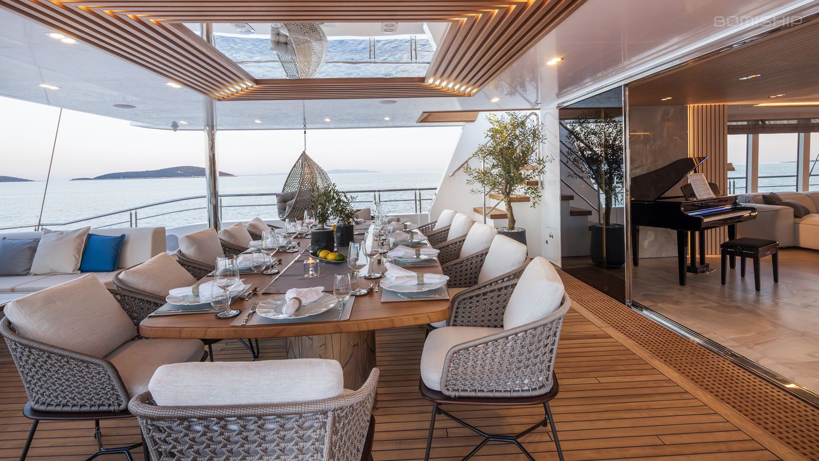 Adri gulet amenities exterior deck in Croatia