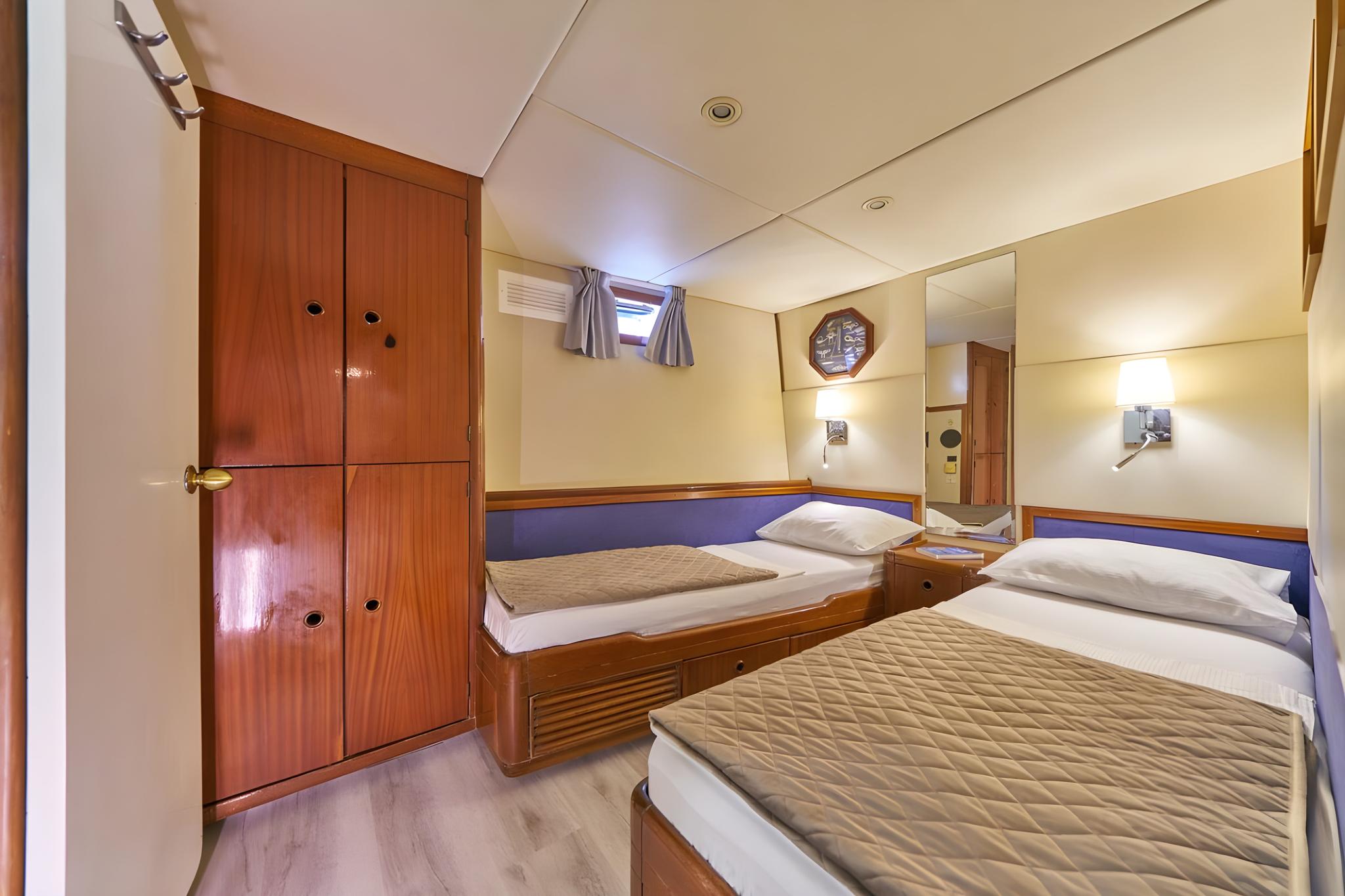 Fortuna gulet accommodation interior cabin in Croatia