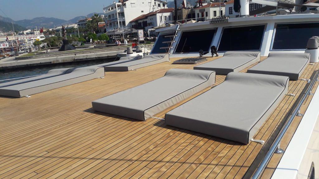 White Soul gulet amenities exterior deck in Türkiye
