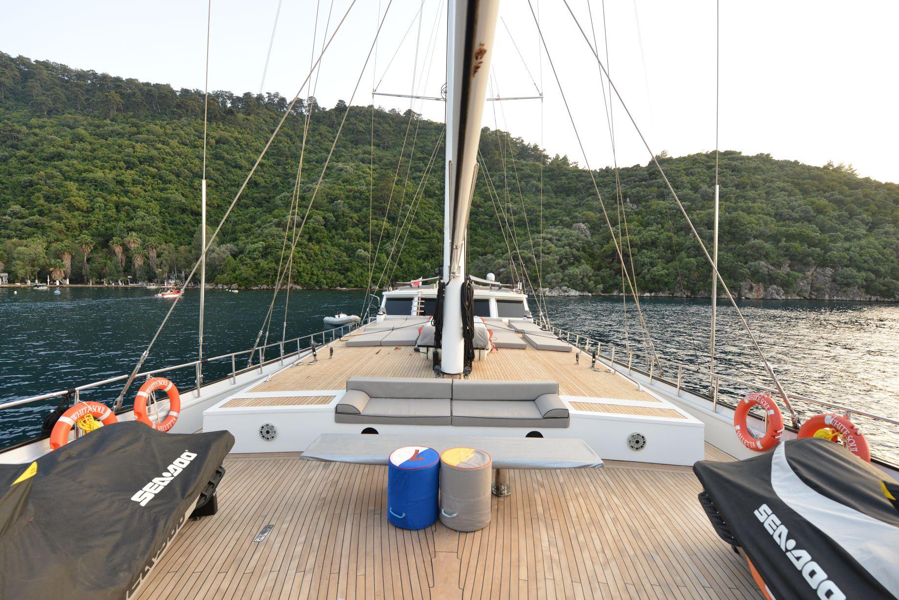 White Soul gulet amenities interior cabin in Türkiye