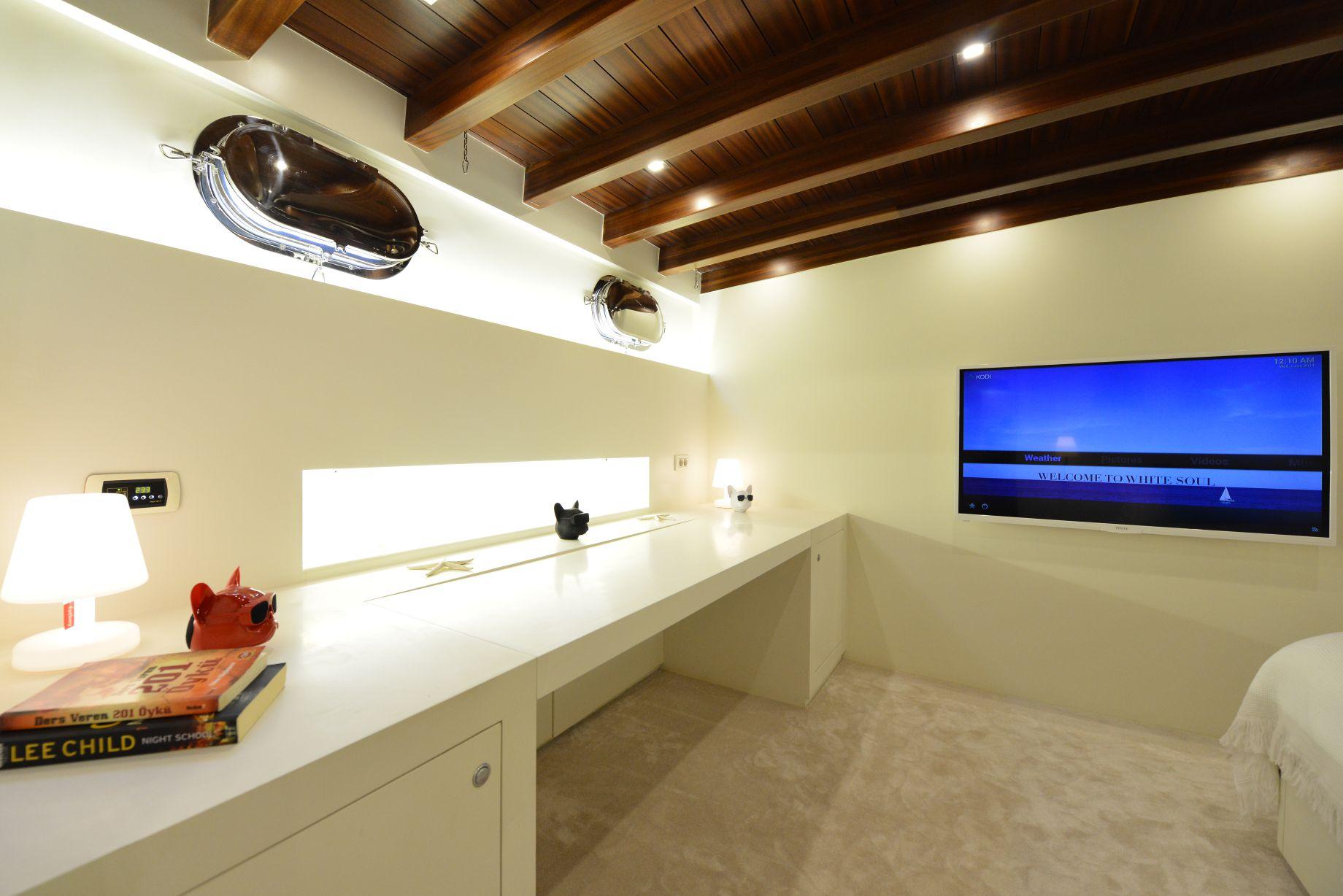 White Soul gulet amenities interior cabin in Türkiye