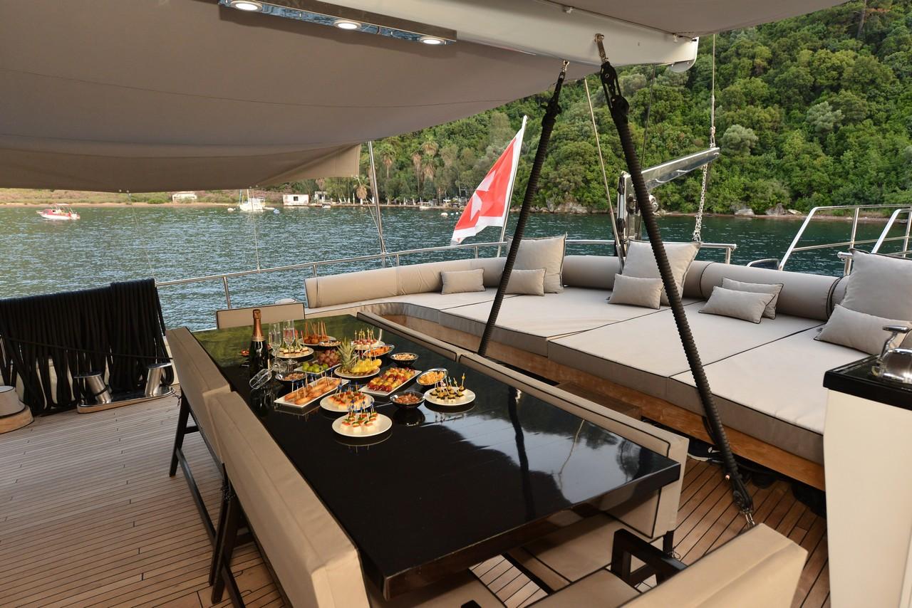White Soul gulet amenities exterior deck in Türkiye