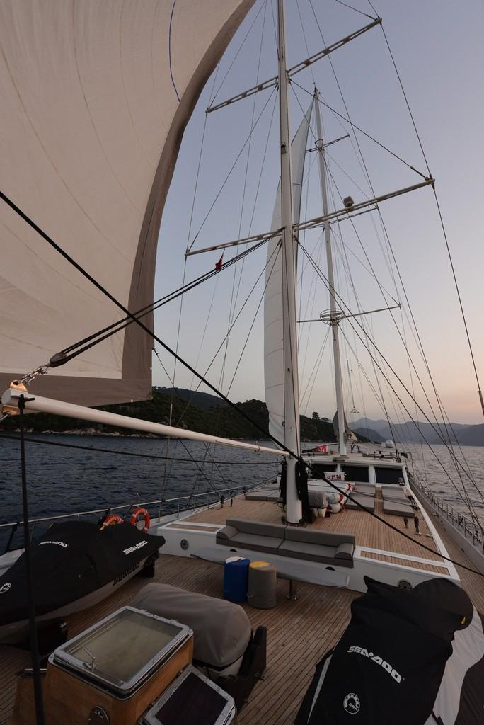 White Soul gulet amenities exterior deck in Türkiye