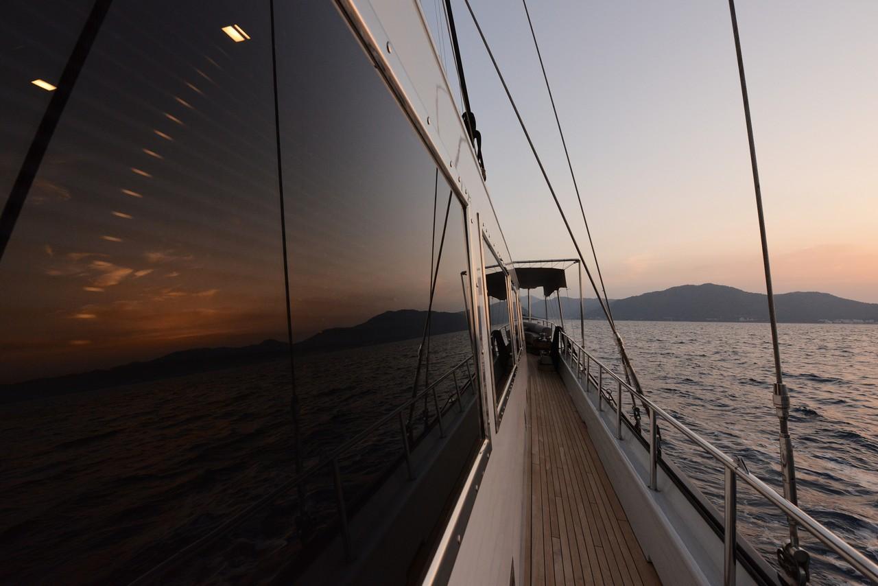 White Soul gulet amenities exterior deck in Türkiye