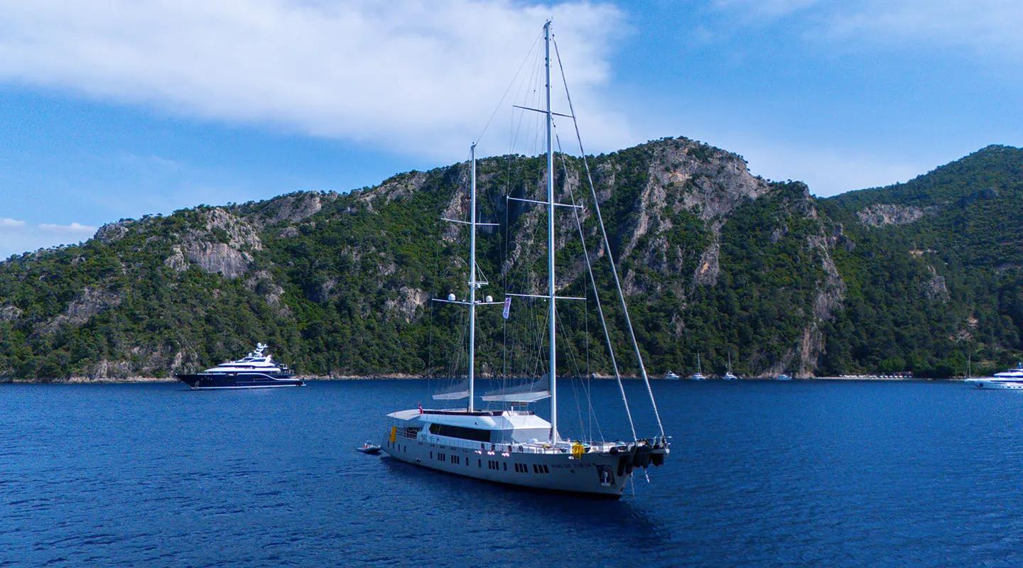 King Of The Sea gulet amenities exterior deck in Türkiye