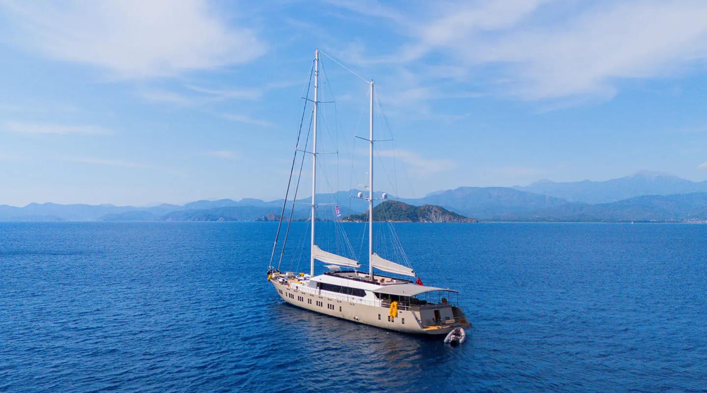 King Of The Sea gulet amenities exterior deck in Türkiye